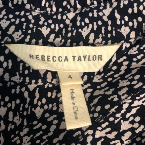 Rebecca Taylor Static Print Silk Dress - Picture 6 of 8